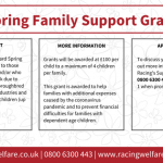 racing welfare spring grant
